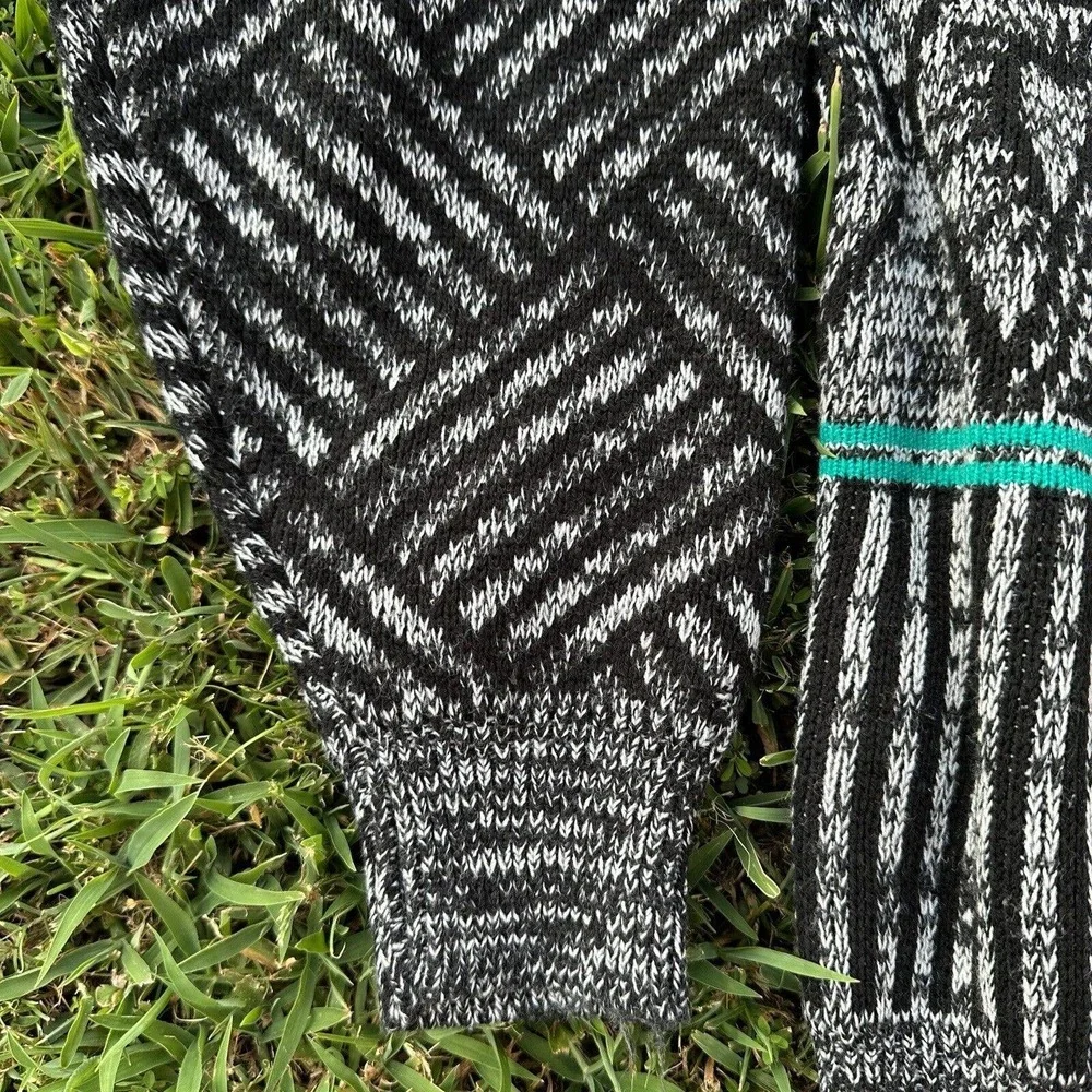 Gizmo Mens Large 90s‎ Coogi Style Ed Bassmaster Geometric Knit Cosby Dad Sweater